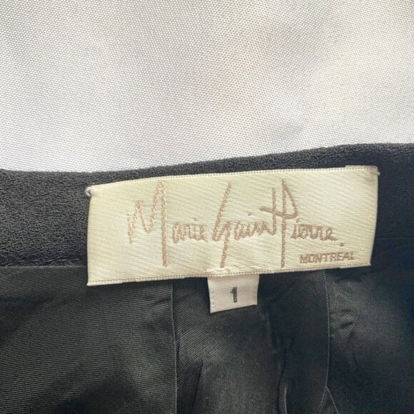 MARIE SAINT PIERRE BLACK100% WOOL HIGH RISE PENCIL SKIRT - S - Picture 5 of 9
